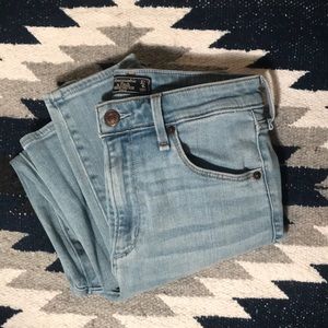 Abercrombie high rise ankle jeans